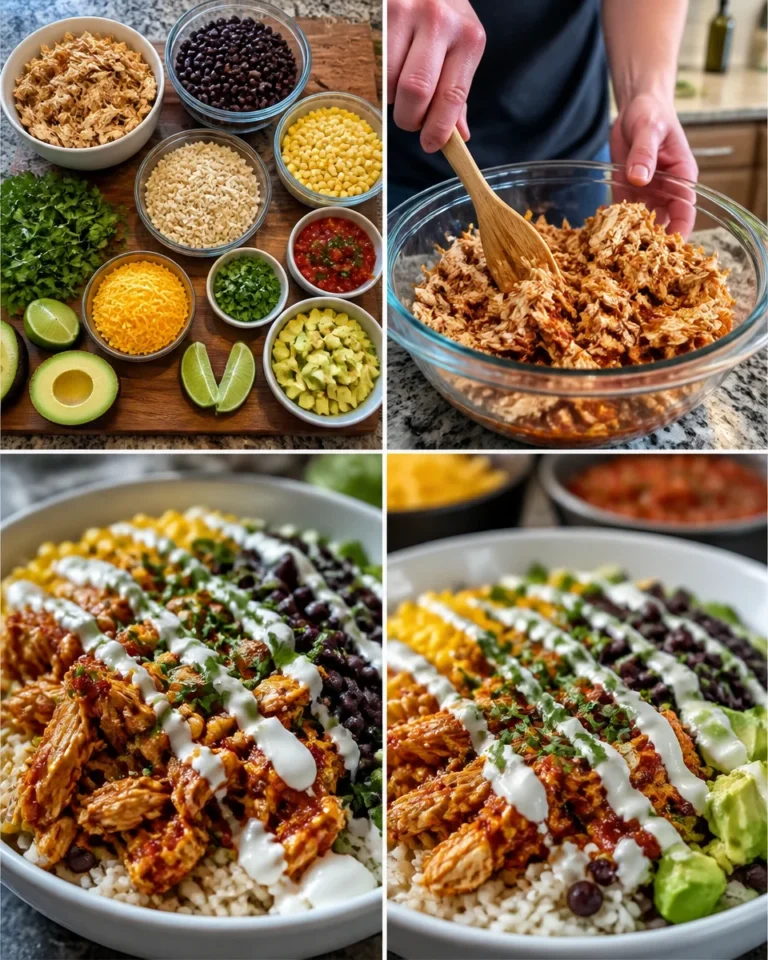 Delicious Chicken Burrito Bowl with fresh ingredients and vibrant colors