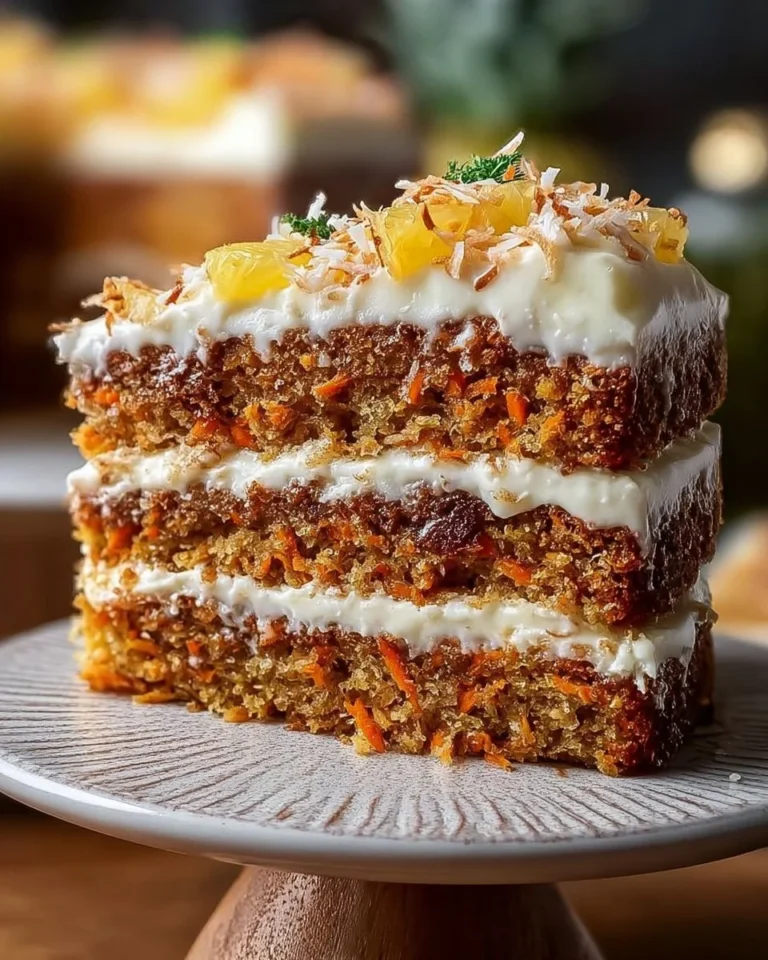 Christmas Hawaiian Carrot Pineapple Cake topped with festive decorations