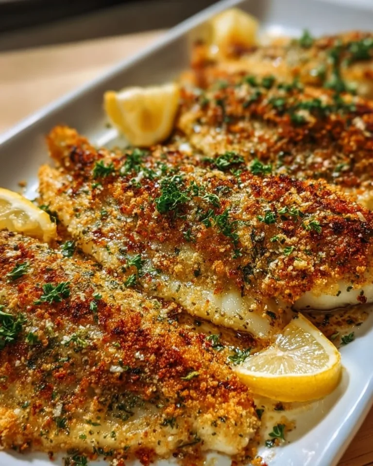 Easy baked oregano flounder served with fresh vegetables