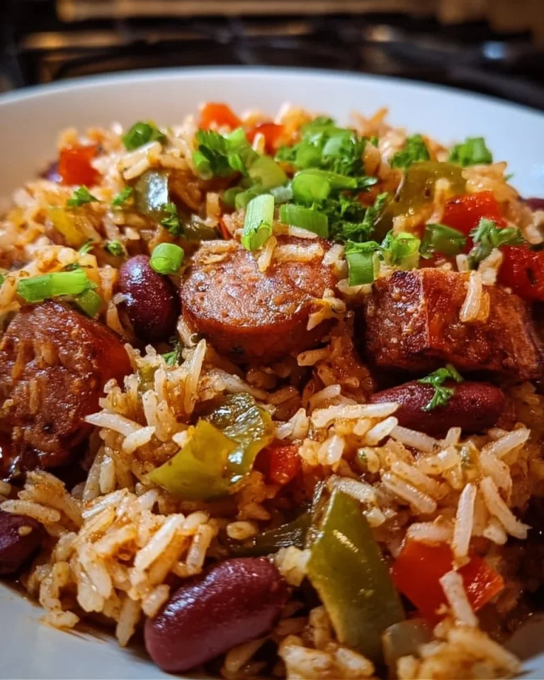 Delicious Jailhouse Rice served in a bowl with vibrant ingredients.