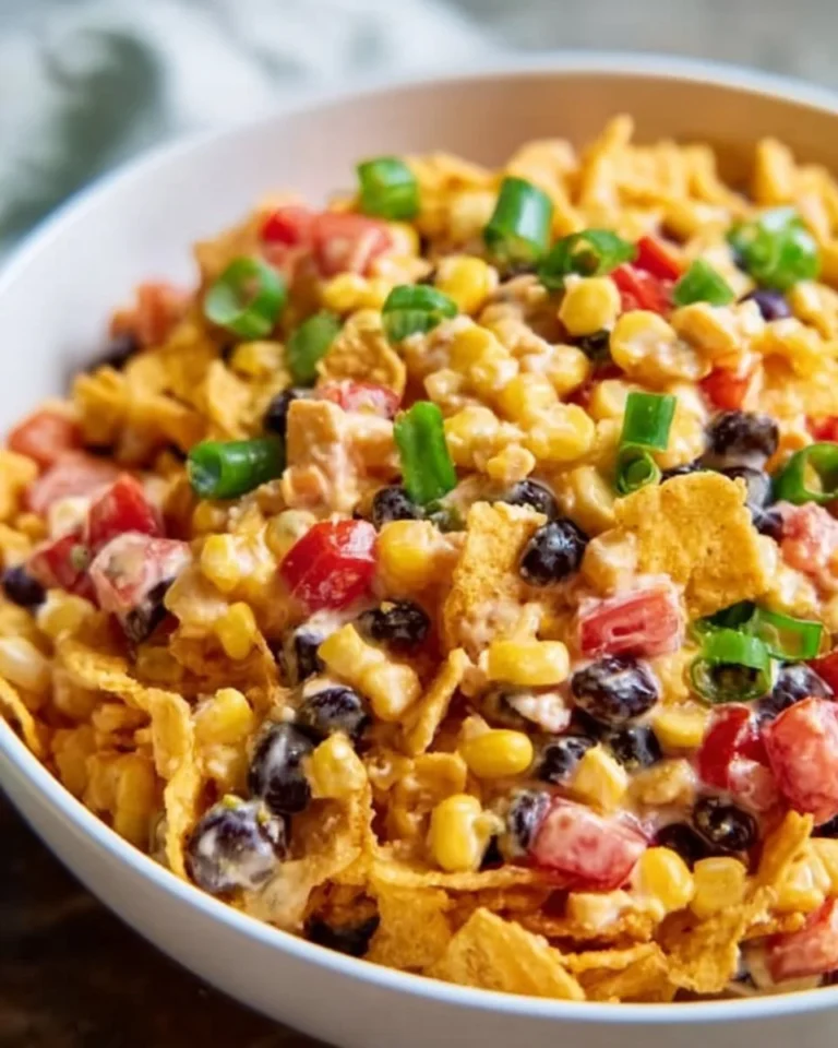 Delicious Frito Corn Salad with fresh ingredients and Fritos
