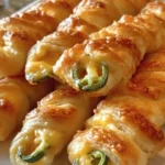 Irresistibly spicy jalapeno popper twists served on a platter