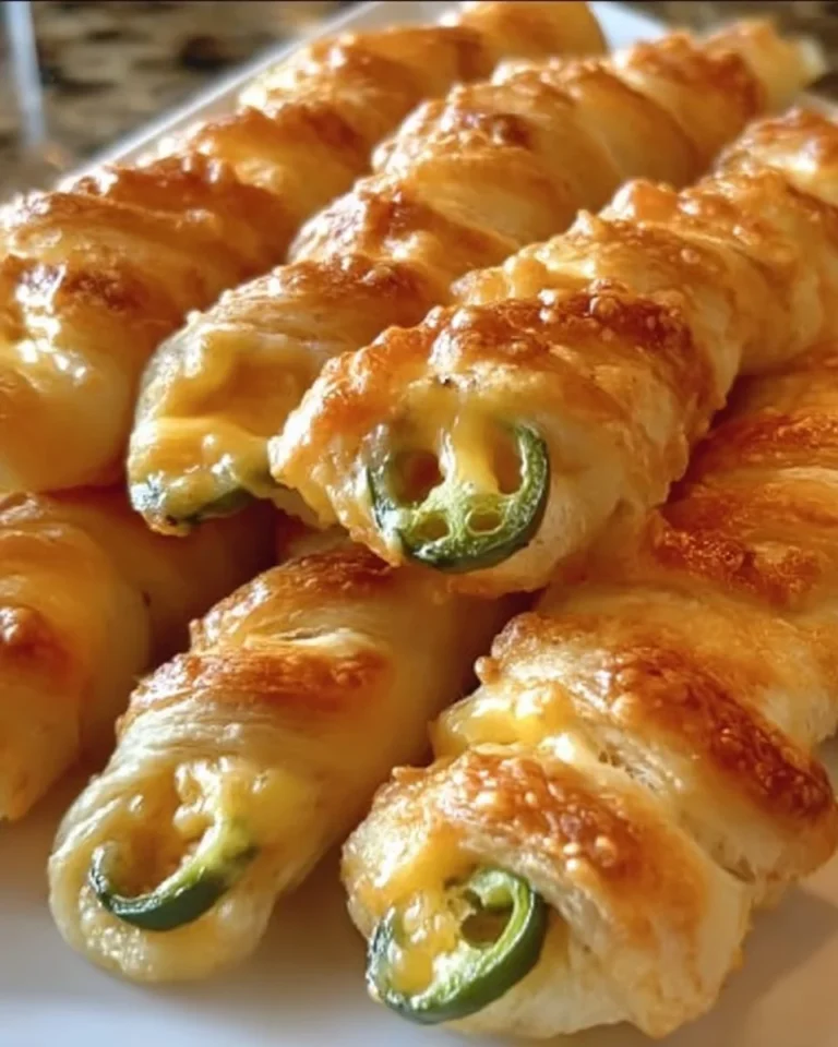 Irresistibly spicy jalapeno popper twists served on a platter