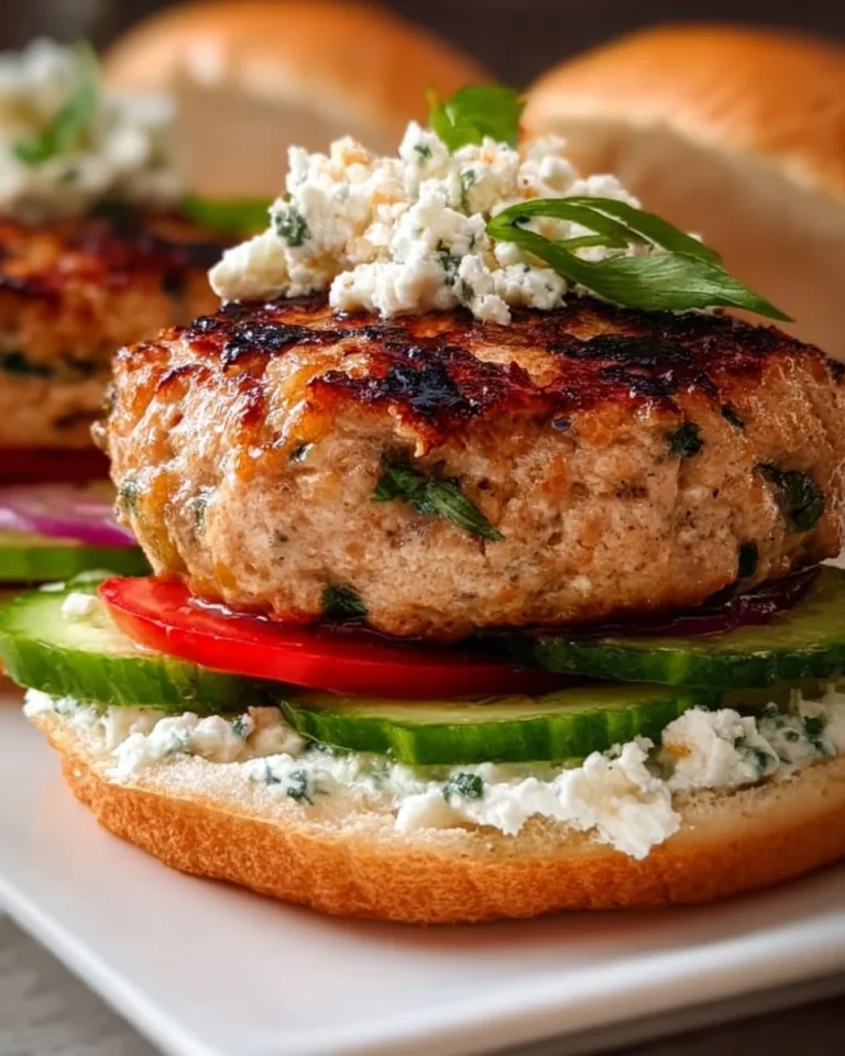 Juicy Greek chicken burgers served with fresh vegetables and tzatziki sauce