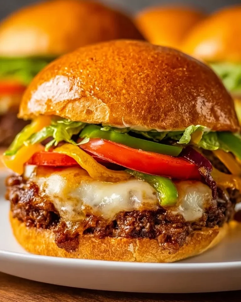 Juicy Fajita Smash Burger topped with sautéed bell peppers and spices