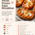 Sweet potato eggs breakfast dish with vibrant colors and healthy ingredients.