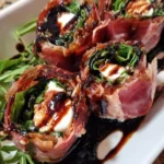 Italian sushi rolls served as appetizers for a party