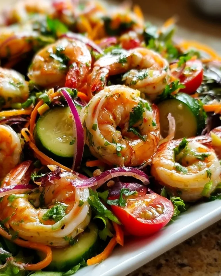 Delicious Thailand shrimp salad with fresh ingredients and vibrant flavors