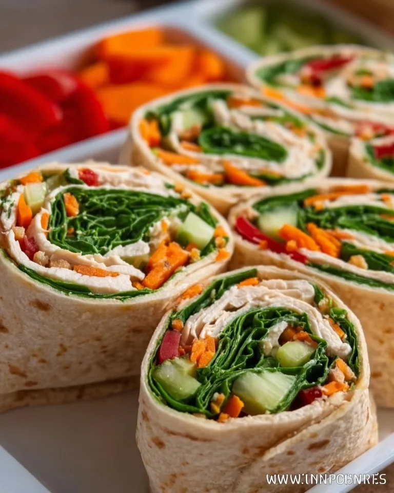 Tasty Chicken Wrap filled with fresh vegetables and grilled chicken strips