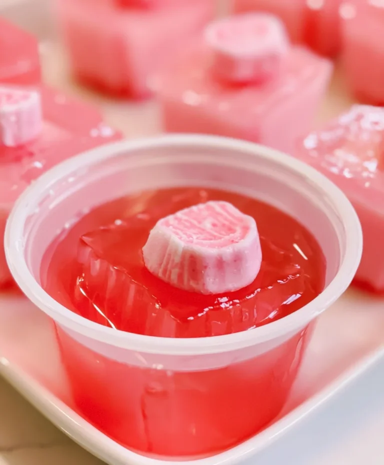 Pink Starburst Jell-O Shots – Sweet, Fruity & Bursting with Candy-Inspired Flavor!