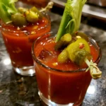 Pickle Bloody Mary Shots