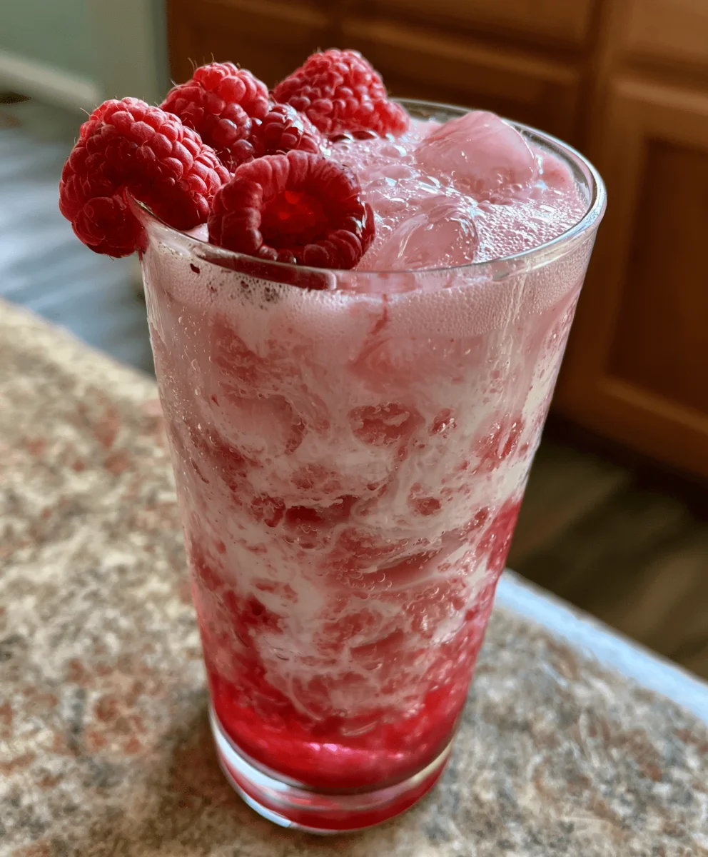 Raspberry Coconut Fizz