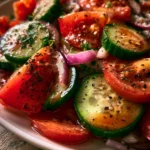 Tomato, Cucumber, and Onion Salad