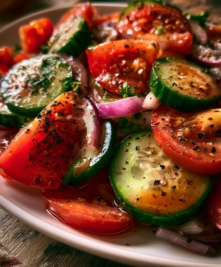 Tomato, Cucumber, and Onion Salad