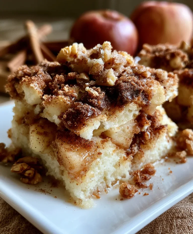 Sour Cream Apple Coffee Cake