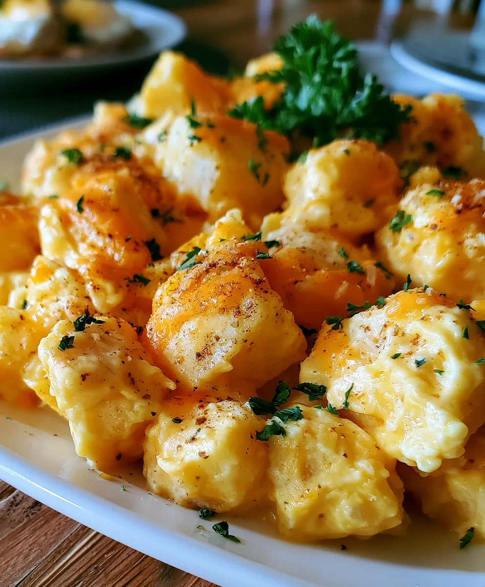 Crockpot Creamy and Cheesy Potatoes