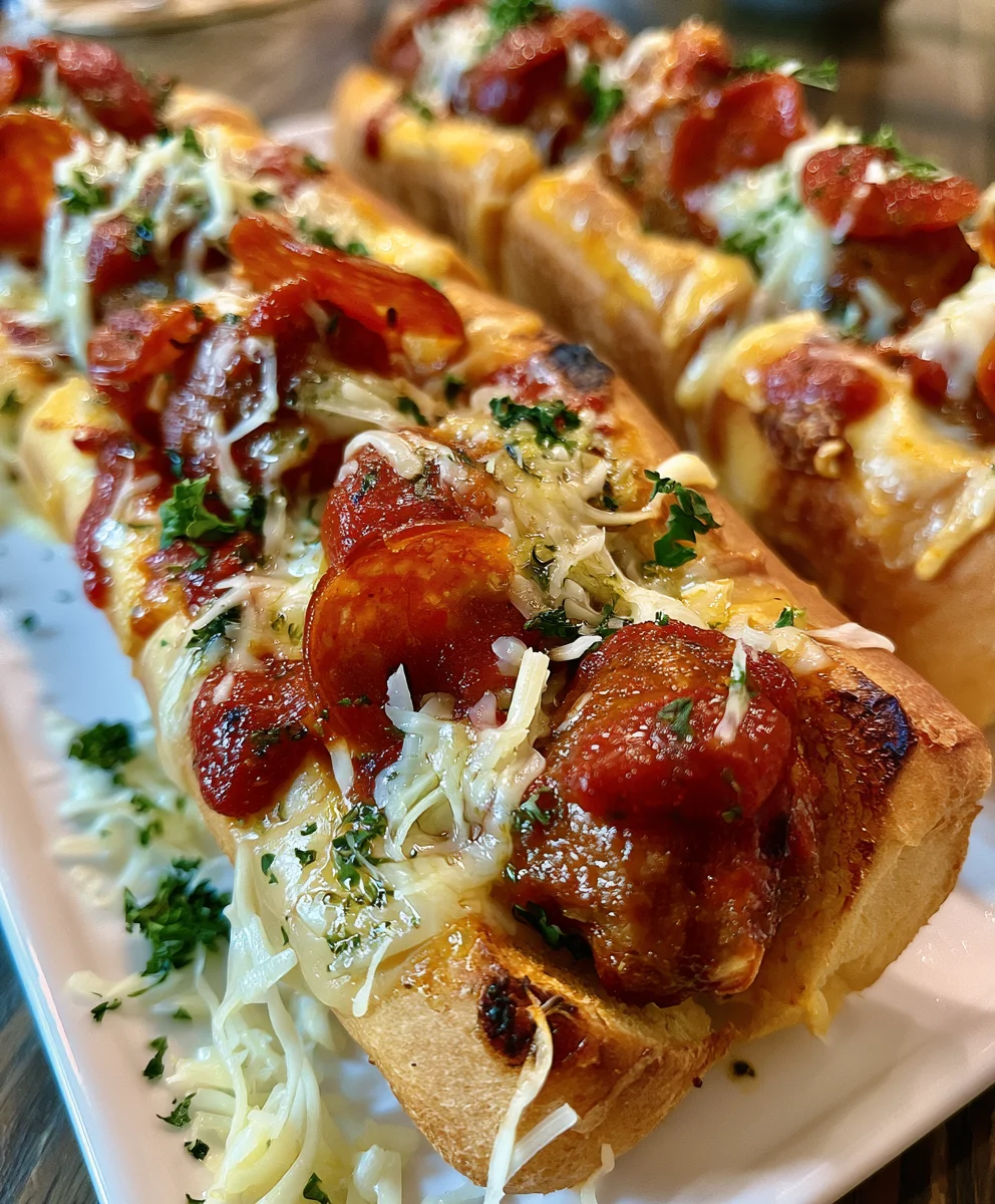 Air Fryer Pizza Meatball Subs