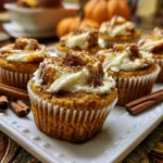 Easy Pumpkin Cream Cheese Swirl Muffins