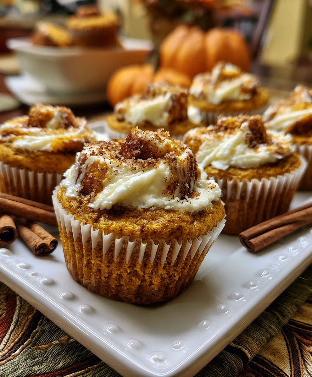 Easy Pumpkin Cream Cheese Swirl Muffins