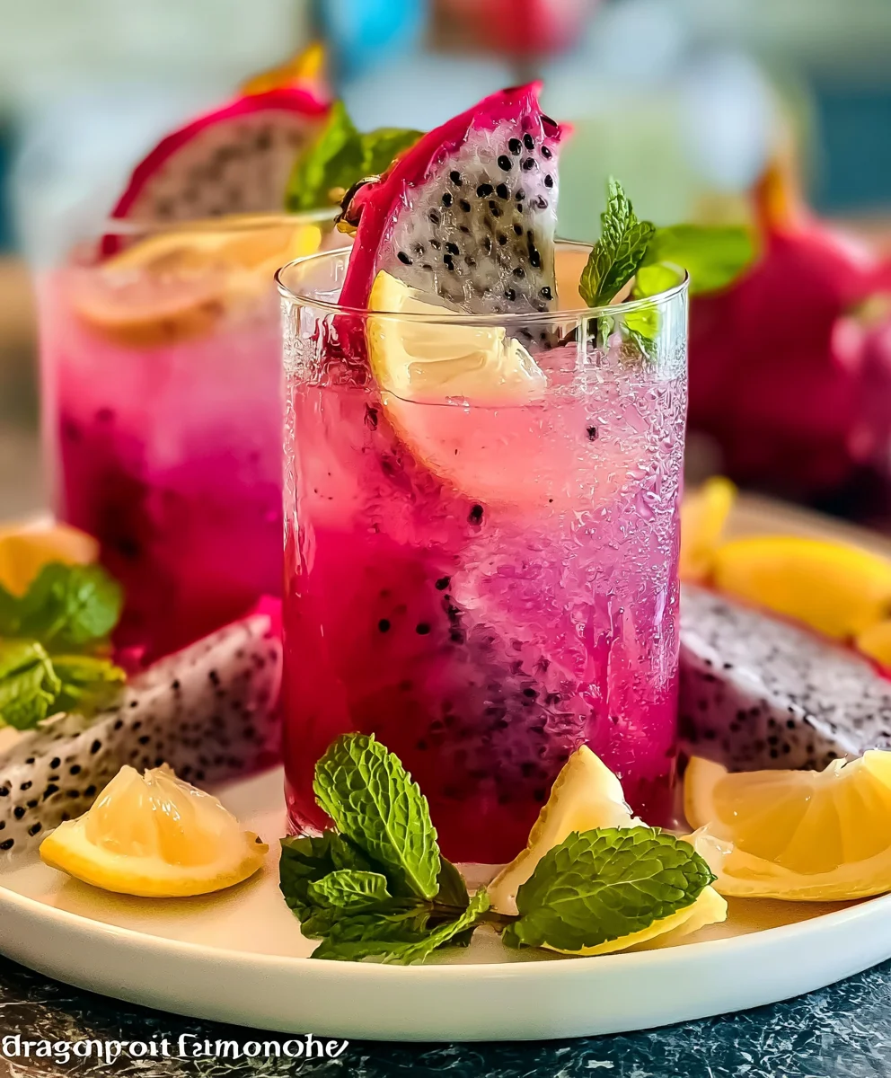 Dragon Fruit Lemonade