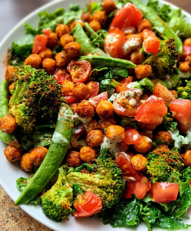 Smoky Roasted Chickpea Salad with Buttermilk Chive Dressing