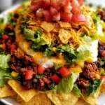 Layered Beef Taco Salad Recipe