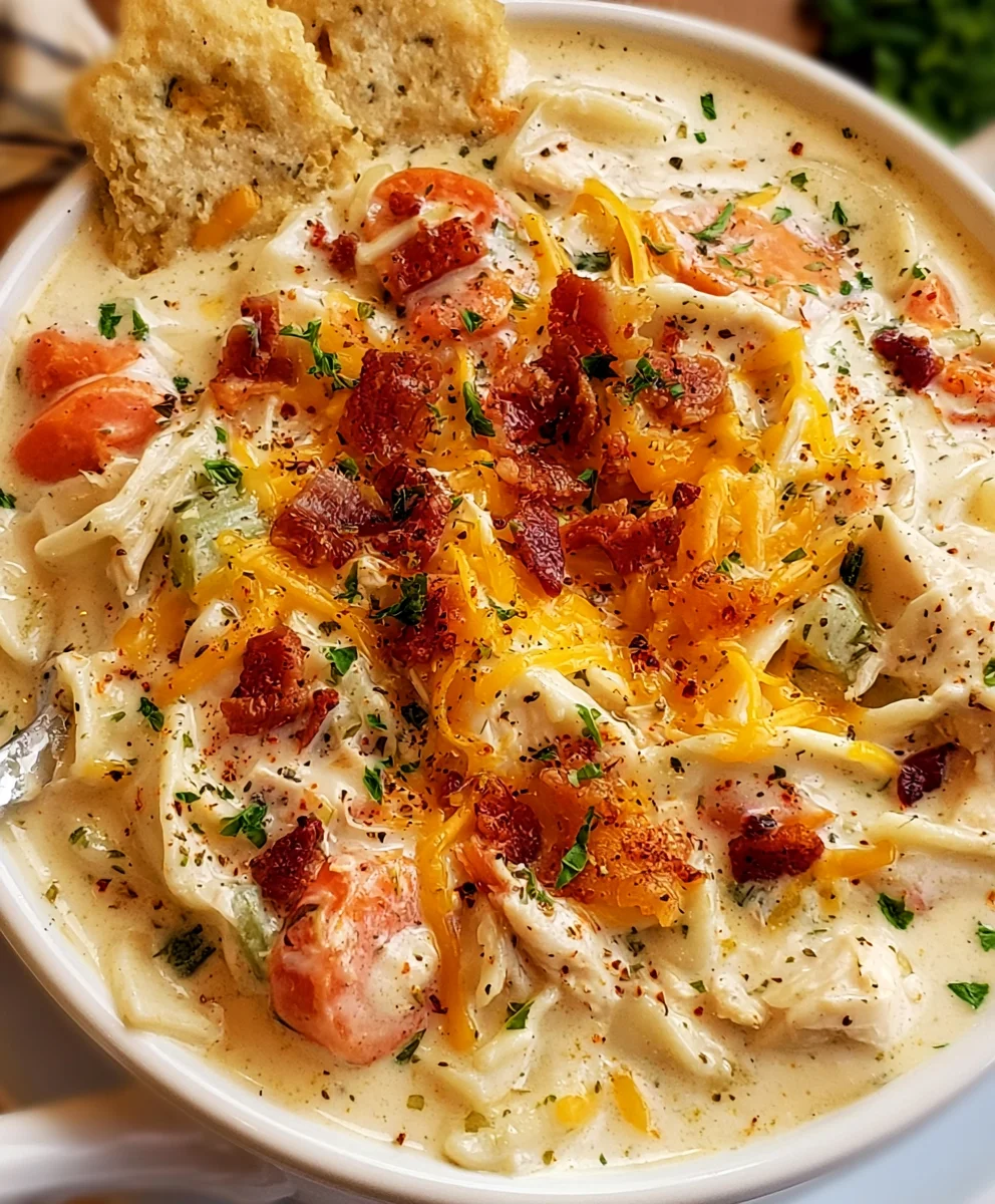 Crack Chicken Noodle Soup