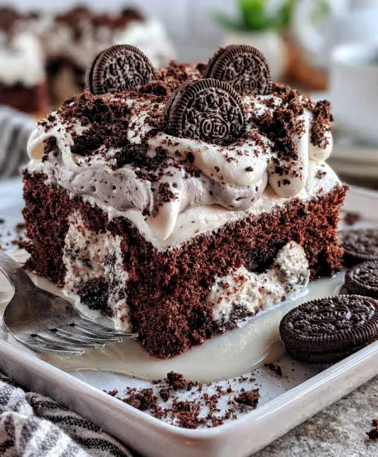 Oreo Poke Cake