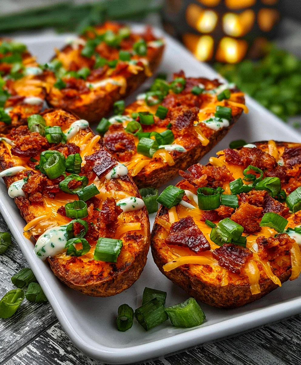 Easy Air Fryer Potato Skins