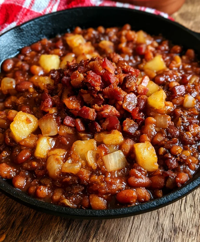 Bacon Pineapple Baked Beans