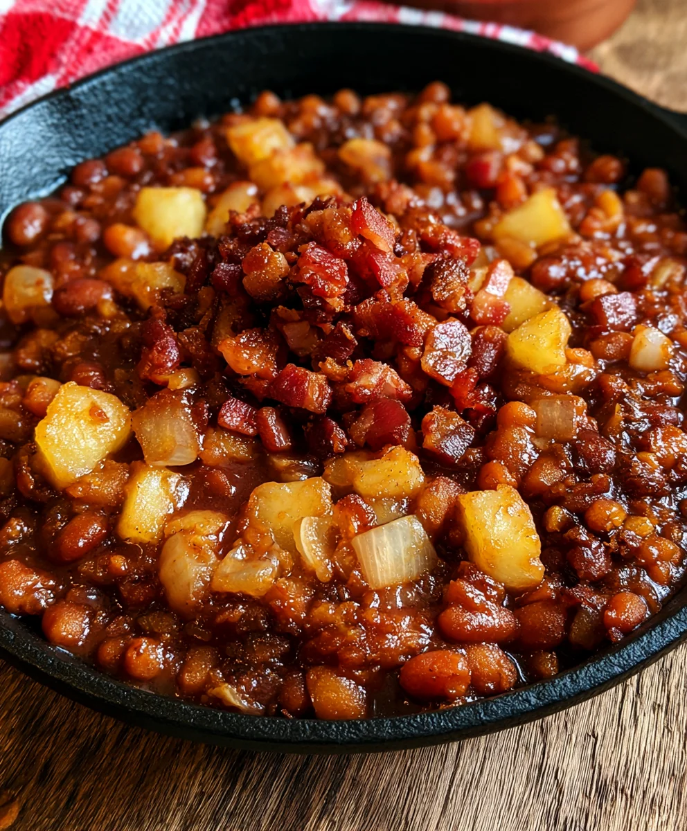 Bacon Pineapple Baked Beans