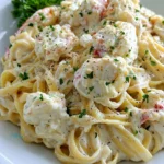 Crab Fettuccine Alfredo
