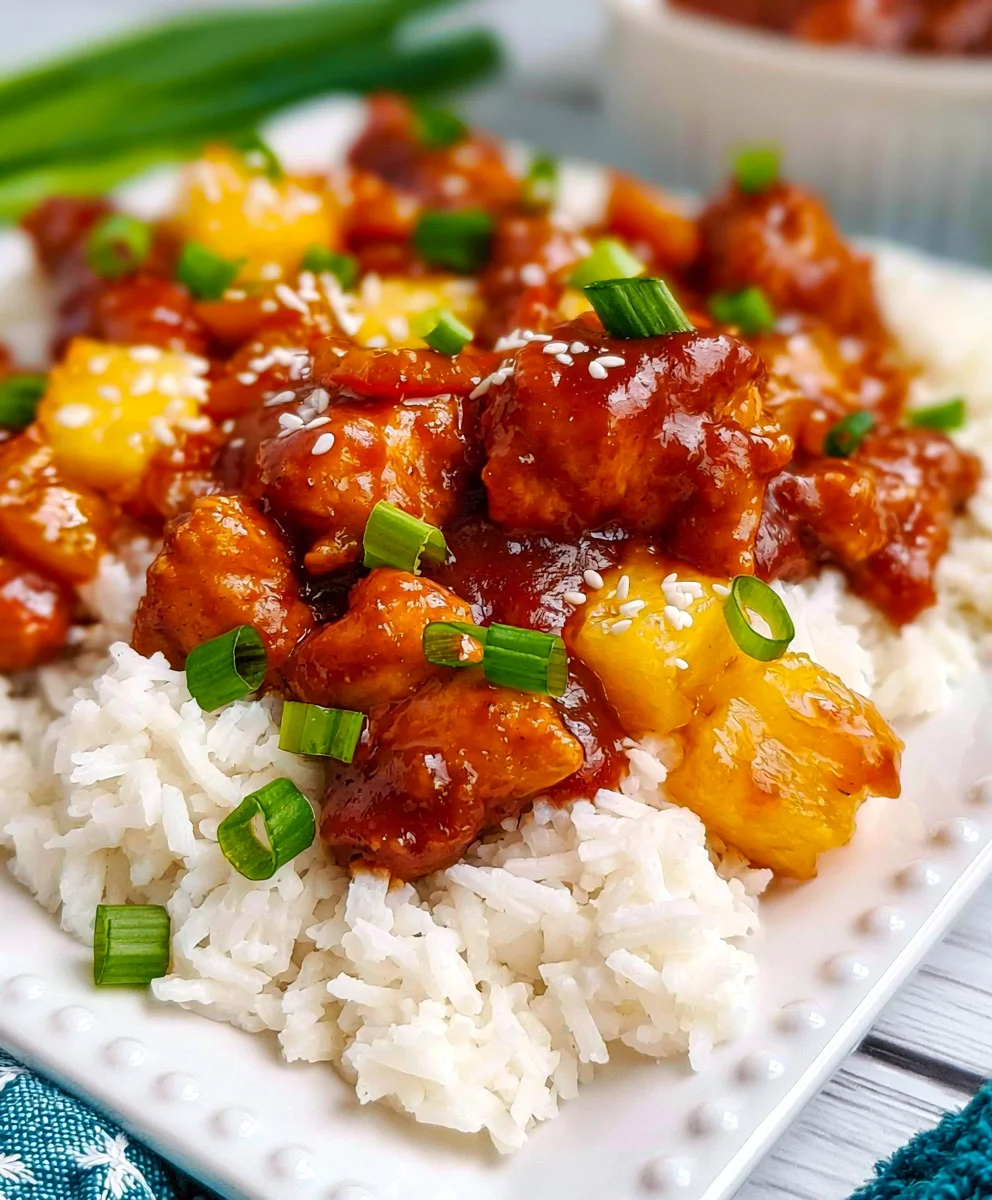 Slow Cooker Hawaiian Chicken