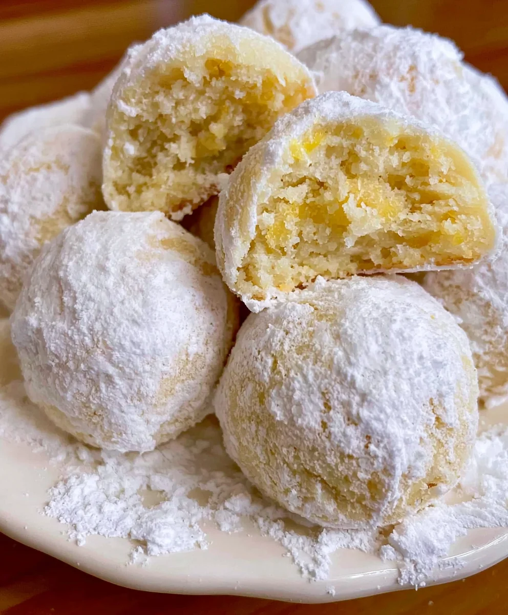 Lemon Snowball Cookies