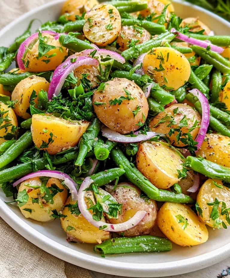 French Potato Salad with Green Beans