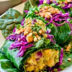 Chickpea Curry Collard Wraps