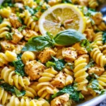 Lemon Pepper Basil Chicken and Pasta