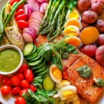 Salmon Niçoise Salad with Basil Vinaigrette