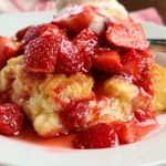 Easy Strawberry Cobbler