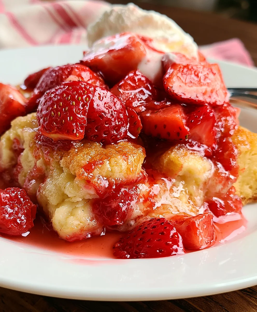 Easy Strawberry Cobbler