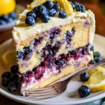 Lemon Blueberry Cheesecake Cake