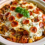 Crockpot Pizza Casserole