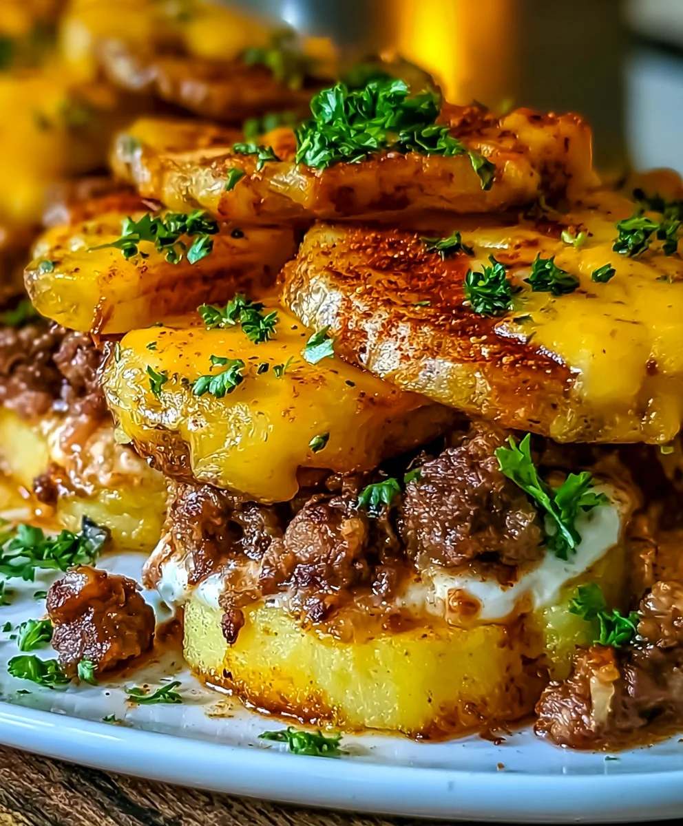 Loaded Beef & Potato Bake